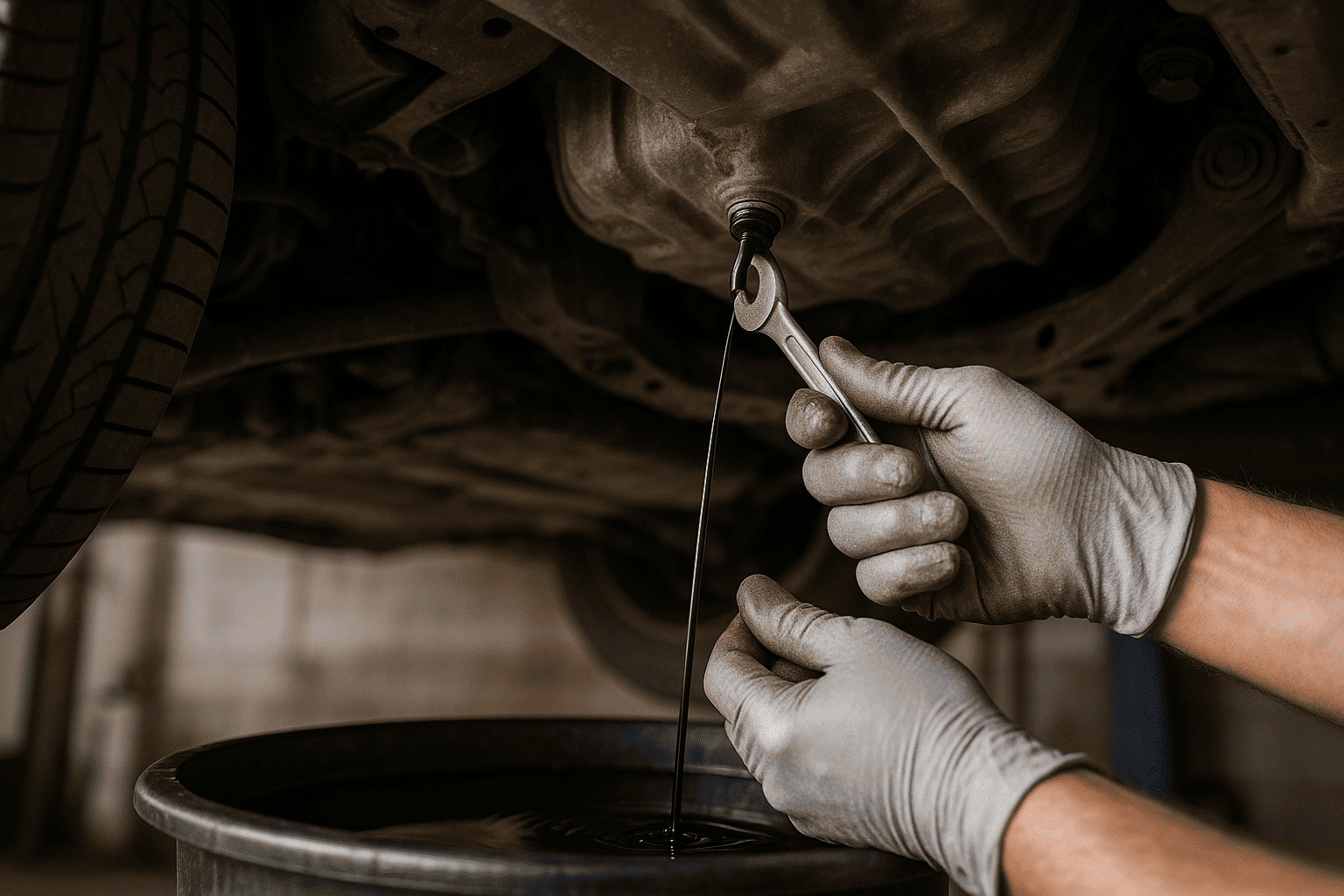 Cambiar aceite coche
